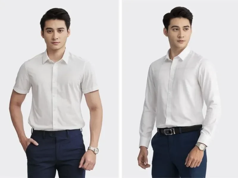 Chọn Áo Sơ Mi Phù Hợp Với Từng Dáng Người
